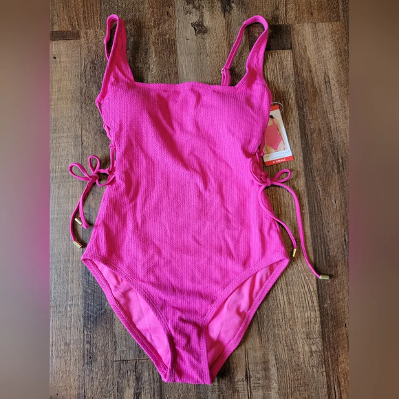 Social Standard Pink One Piece Swimsuit - Picture 1 of 8